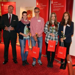 MBS Stipendiatentreffen 22.06.2015 - Andreas Schulz, Michelle-Bastienne Schnelle, David Frechen, Vivien Weber und PaminaRother