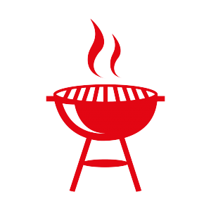 Mittelbrandenburgische Sparkasse - MBS-Kinosommer Piktogramm_Grill_rot