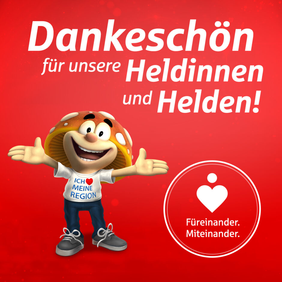 Dankeschön für unsere Heldinnen und Helden des Alltags