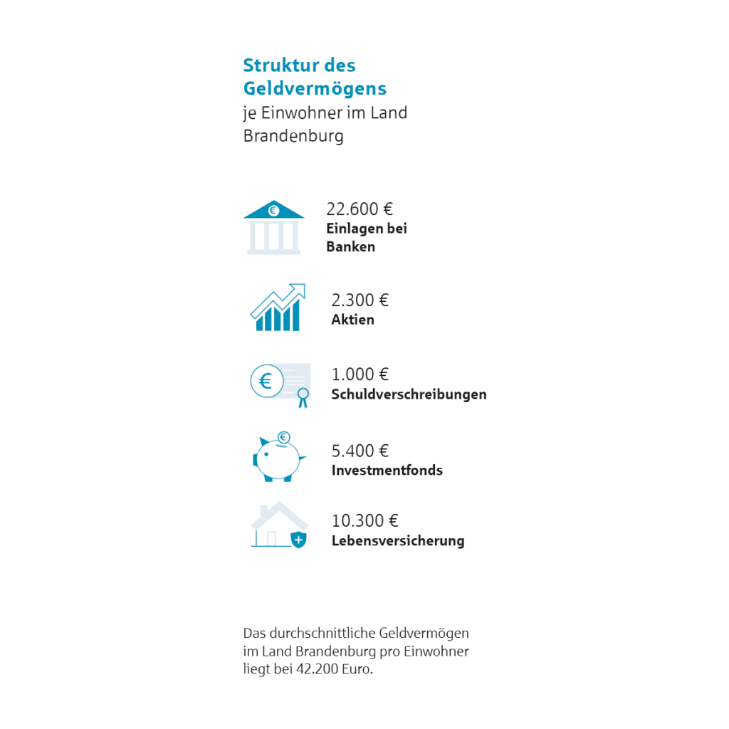 Struktur des Geldvermögens in Brandenburg